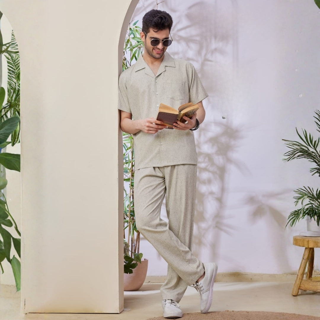 Milano Men’s Summer-Friendly Shirt & Trouser Set