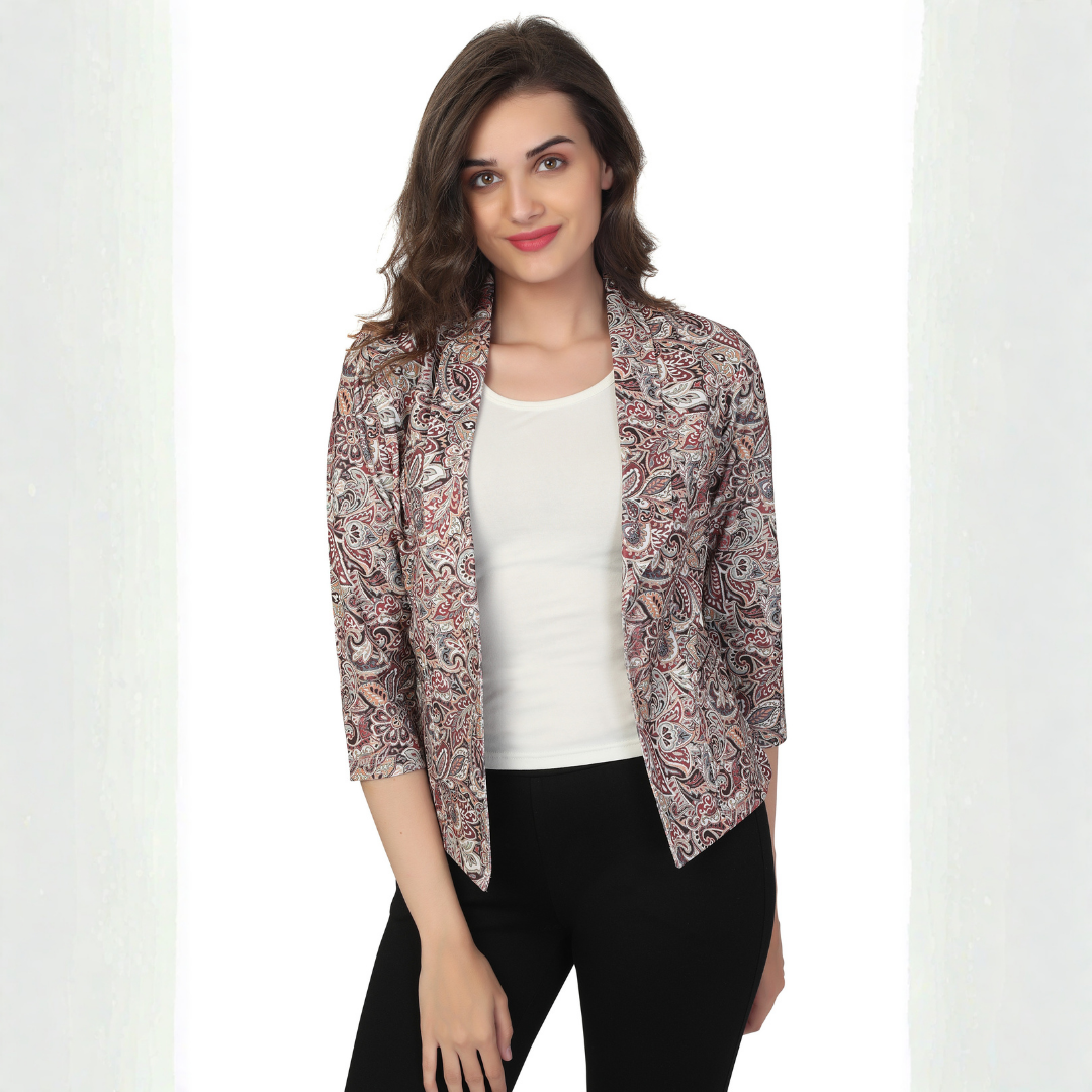 Milano Printed Casual Women’s Blazer Jacket