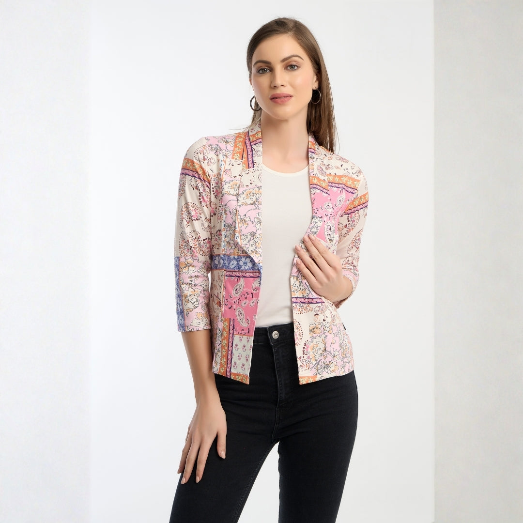 Milano Light Pink Casual Jacket for Women