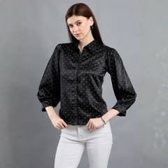Milano Women’s Casual Black Shirt