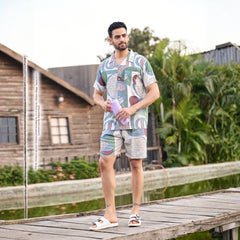 Milano Men’s Casual Summer Shirt & Shorts Set