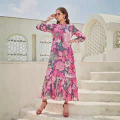 Milano Women’s Long Sleeve Maxi Dress
